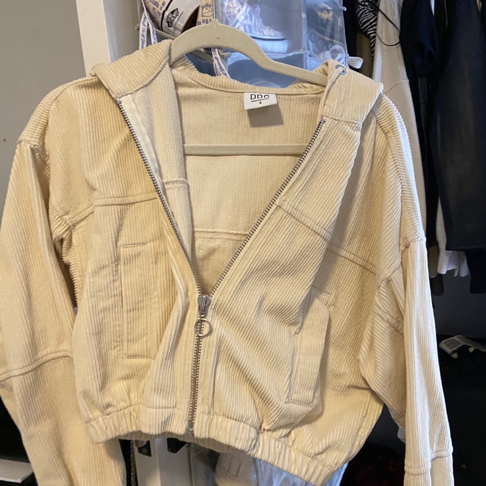 CORDUROY CROPPED HODDIE